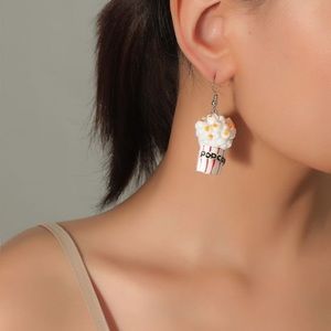 Popcorn charm earrings